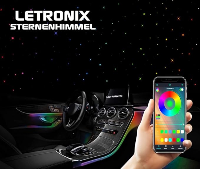 LED Auto Sternenhimmel mit App Steuerung (2er Set 110 Sterne)