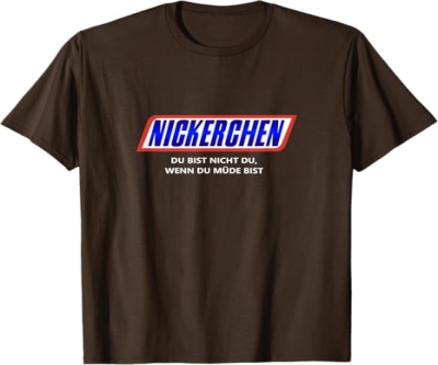 Nickerchen | Witziges Schlaf & Nachthemd, Pyjama Schlafanzug T-Shirt